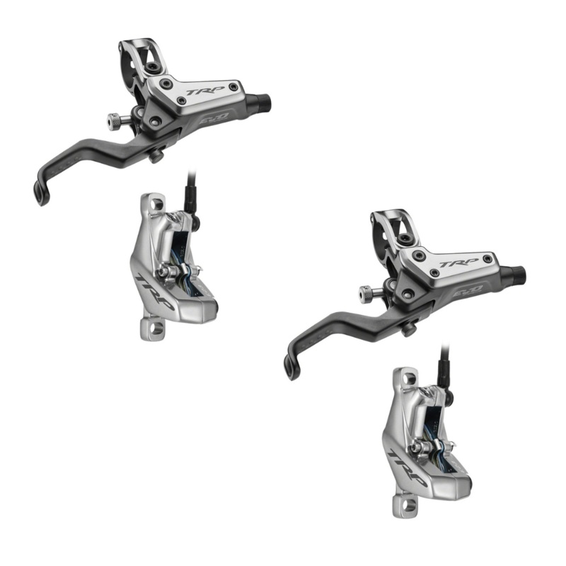 TRP DHR EVO Pro Disc Brakeset, Front & Rear, Gray