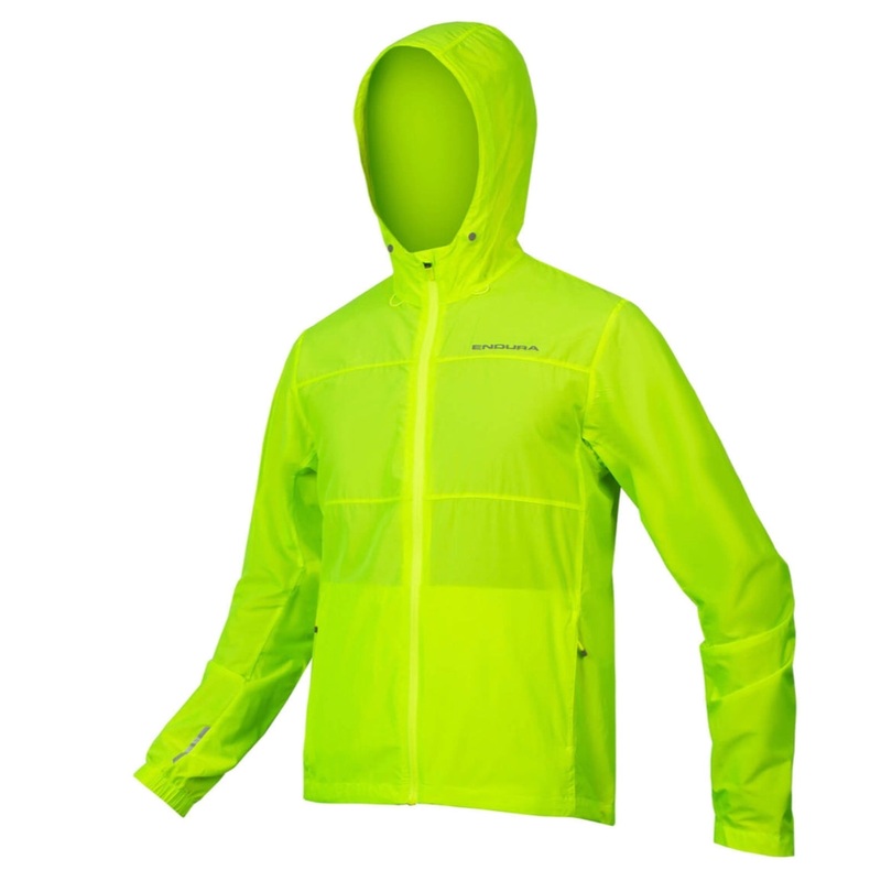 Endura Hummvee Windproof Shell Jacket, XL , Hi-Viz Yellow