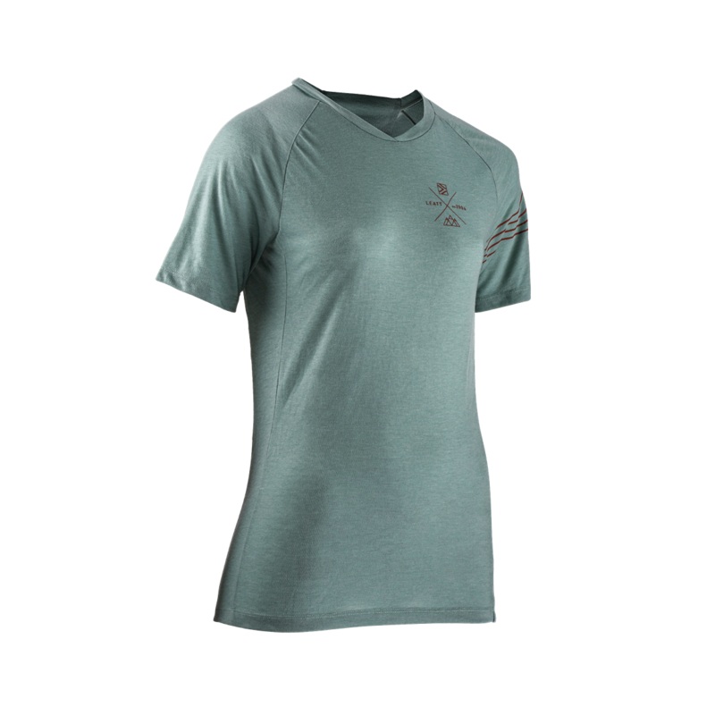 Leatt AllMtn 2.0 Short Sleeve MTB Jersey – Womens – Pistachio – 2023 Pistachio X-Small