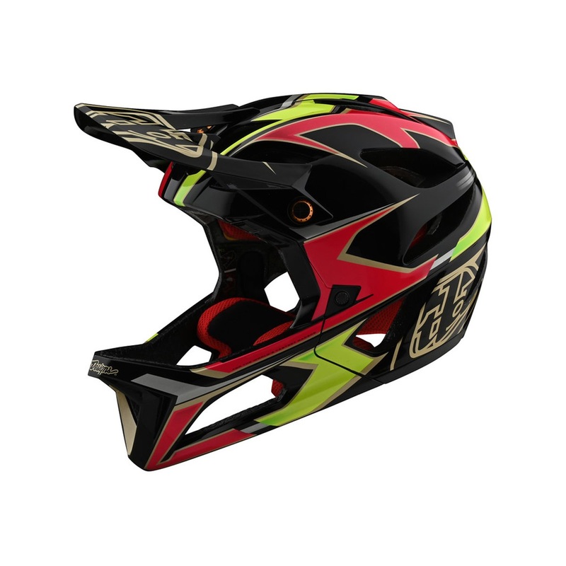 Troy Lee Designs Stage Full Face Helmet – Ropo – Pink-Yellow – 2020 Pink – Yellow X-Small/Small