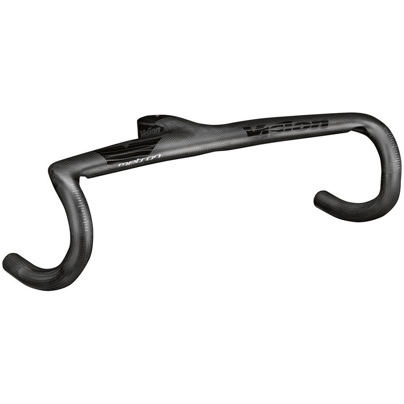 Vision Metron 5D ACR EVO Drop Handlebar, 40cm Width, 130mm Stem Length, -6 Angle, Integrated Carbon Design  Black