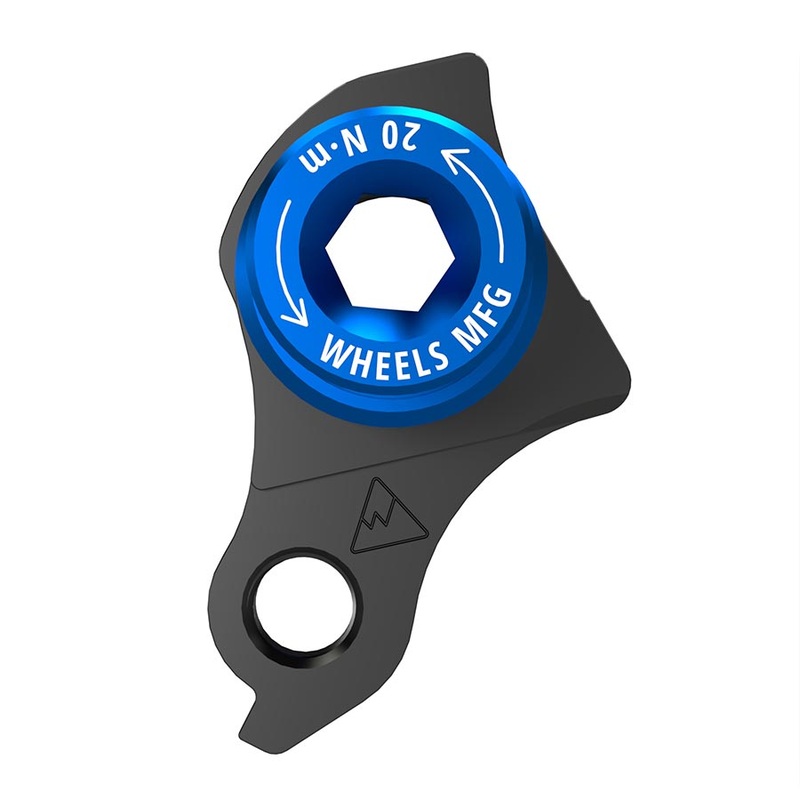 Wheels Manufacturing Universal Derailleur Hanger – 404-5 For Frames designed to accept SRAM UDH BLK/Teal