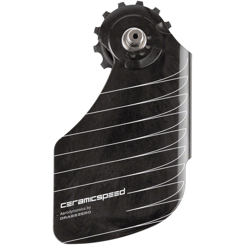 CeramicSpeed OSPW Pulley Wheel Aero Alpha System for Shimano 9250/8150 – Coated Races, Aluminum Pulley, Carbon Cage,