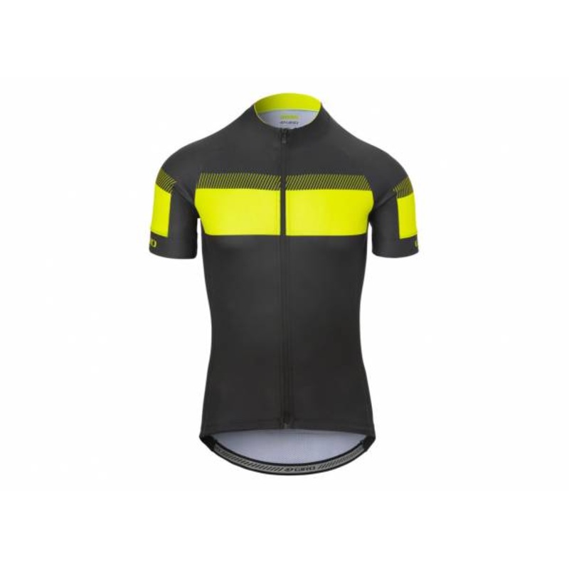 Giro Chrono Sport Short Sleeve Road Jersey – Black-HiViz Yellow Sprint Black-HiViz Yellow Sprint Small