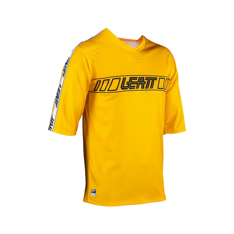 Leatt Enduro 3.0 Short Sleeve MTB Jersey – Gold – 2024 Gold X-Small