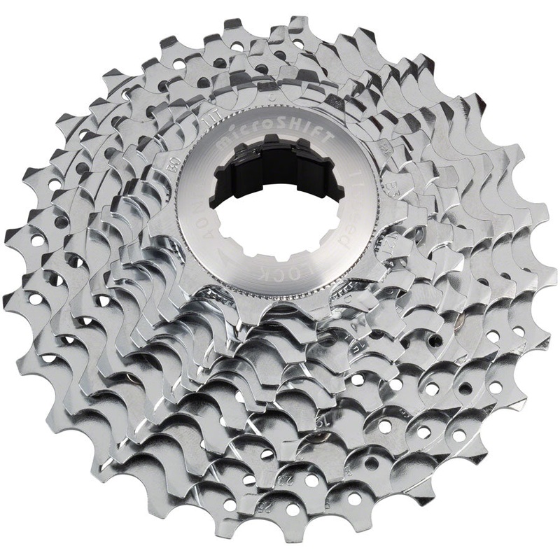 microSHIFT G11 Cassette – 11 Speed 11-25t Chrome Plated With Spider