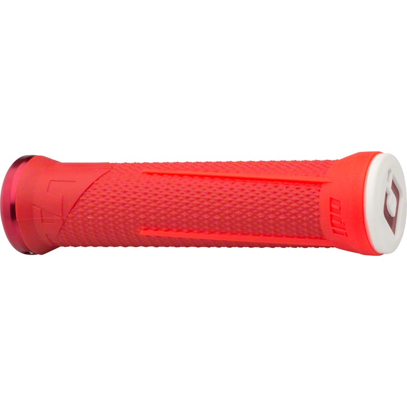 ODI AG1 Grips – Red/Fire Red, Lock-On
