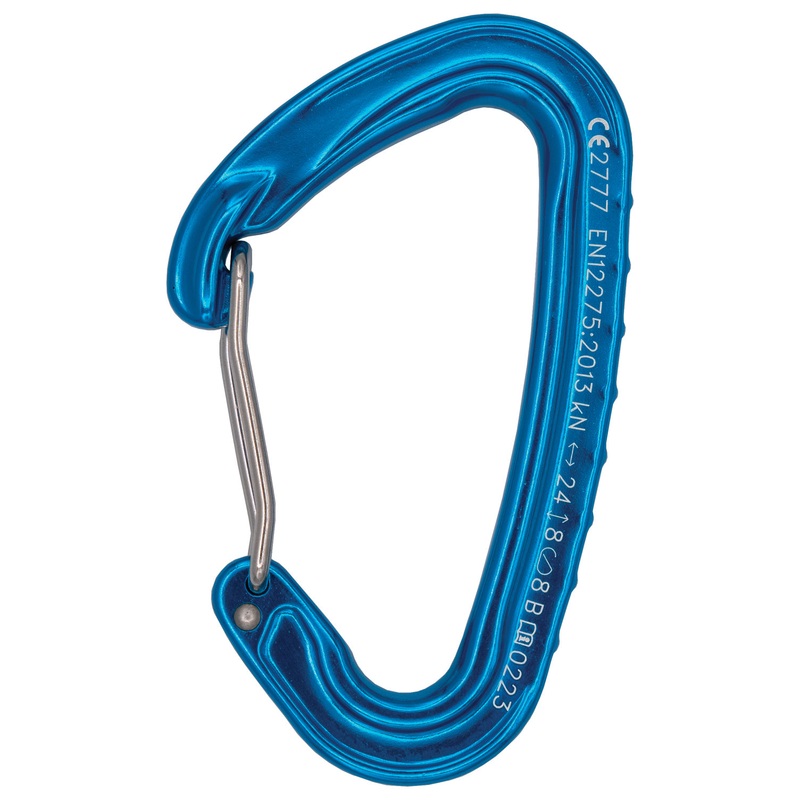 Premium Cypher Ceres II Wire Gate Carabiners Collection  Lightweight, Durable Aluminum Climbing Gear for Trad, Sport, and Quickdraws SKY BLUE