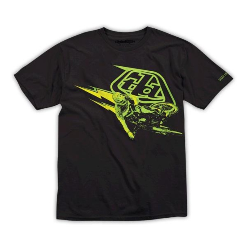 Troy Lee Designs Sam Hill Tee – Youth – Black-Yellow Black – Yellow Large
