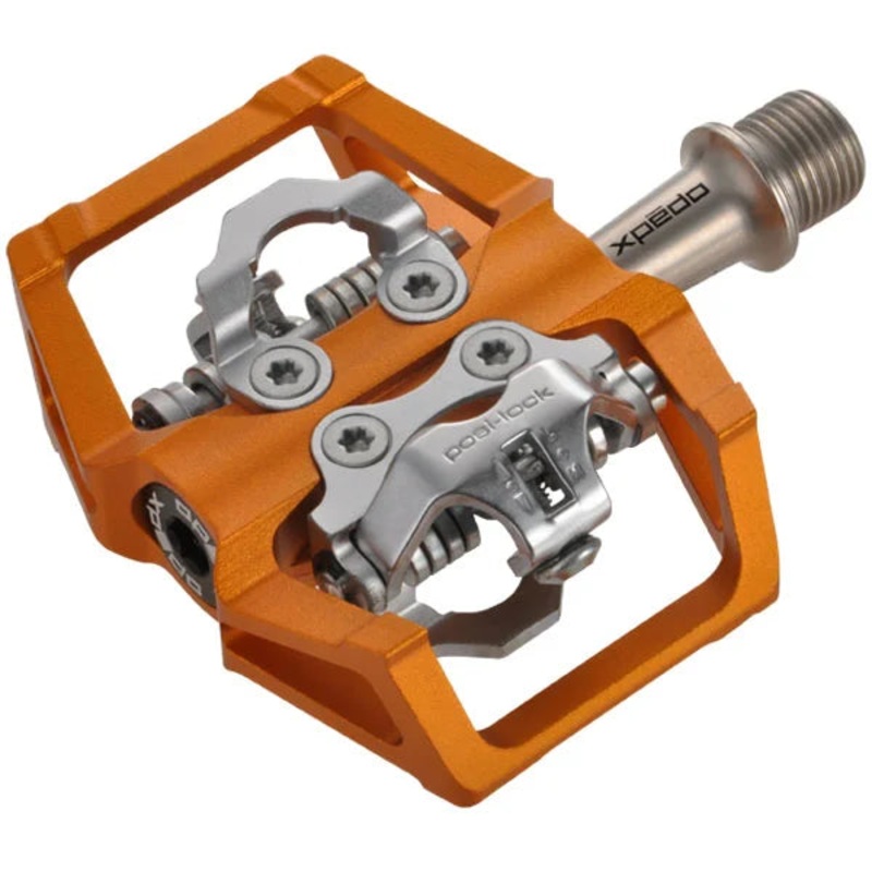 Xpedo Baldwin Trail Pedals -Ti Spindle – Orange Orange