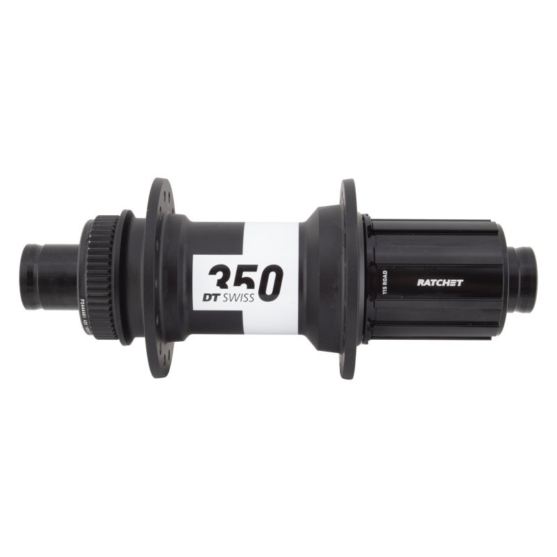 DT Swiss 350 Rear Hub – 12 x 142mm Center-Lock HG11 Road Black 28H 36pt