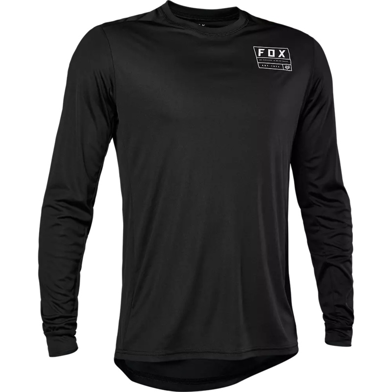 Fox Racing Ranger Long Sleeve MTB Jersey – Swath – Black Black Small