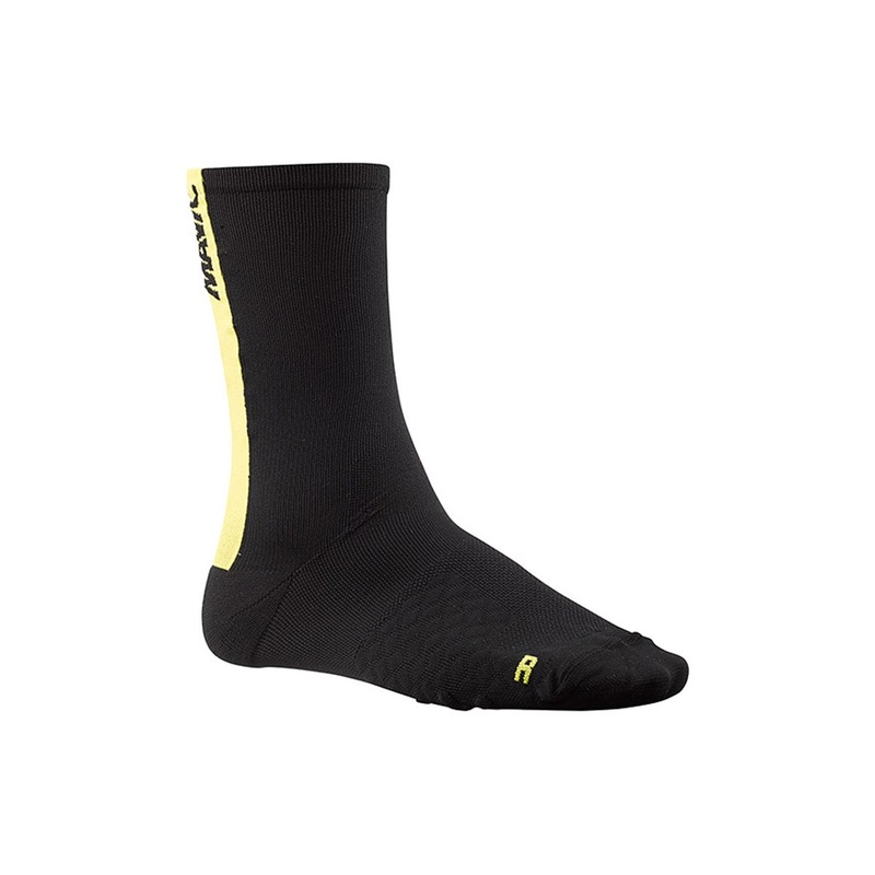 Mavic Comete Sock – Black-Yellow Black – Yellow Medium