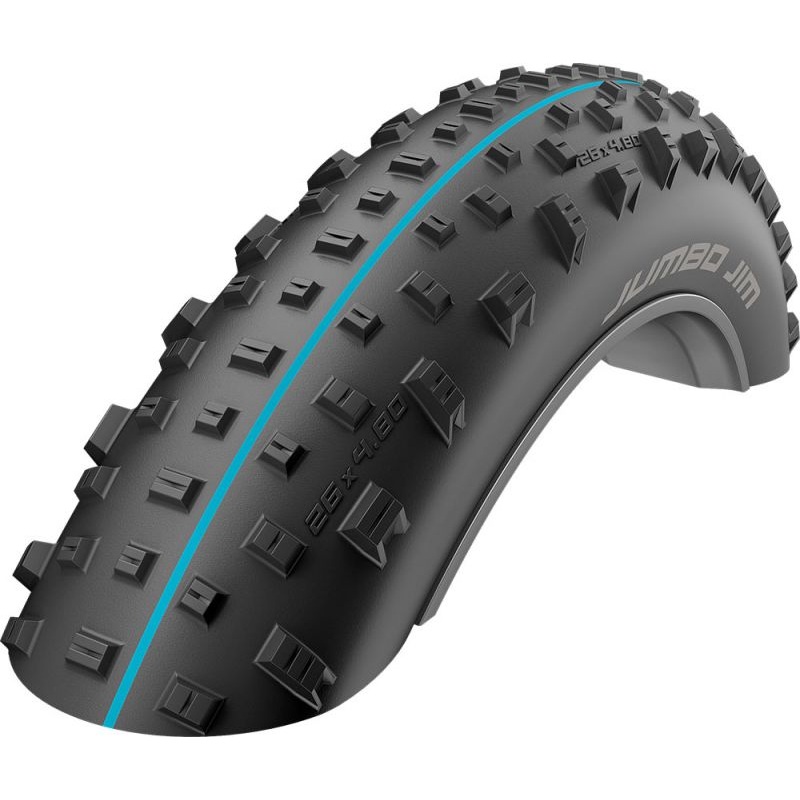 Schwalbe Jumbo Jim Evo 26″ Folding MTB Tire – SuperGround Black 4.4″ Addix SpeedGrip