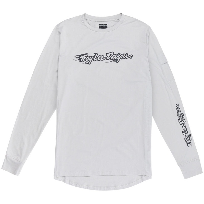 Troy Lee Designs Ruckus Long Sleeve Ride Tee  Burn Out Mist, Medium