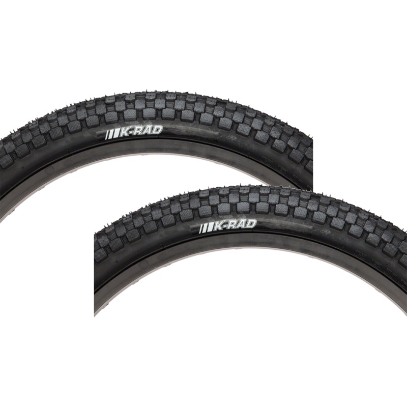 Kenda KRad 24×1.95 & 24×2.30 Clincher Wire BMX Mountain Bike Tires Fast-Rolling, Low-Profile Traction 036F4NA4, 037K5166