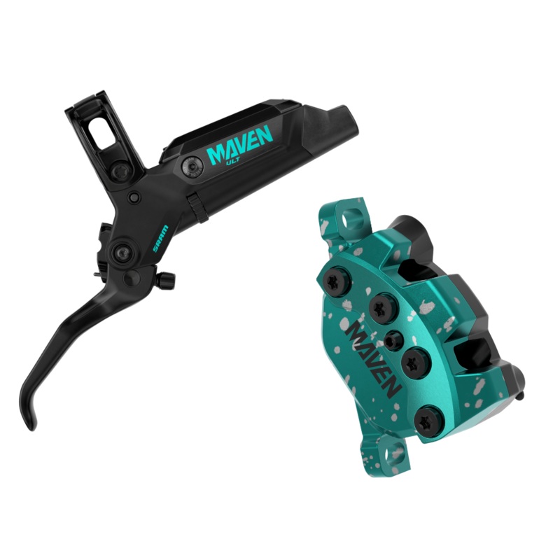 SRAM Maven Ultimate Brake – Expert Kit – Teal Splatter