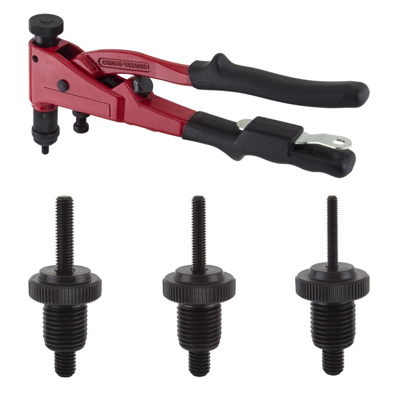 Sunlite Rivnut Tool & Inserts – Cable Mounts & Rack Hardware Installer for Bicycle Frame Repair & Accessories Rivnut installer