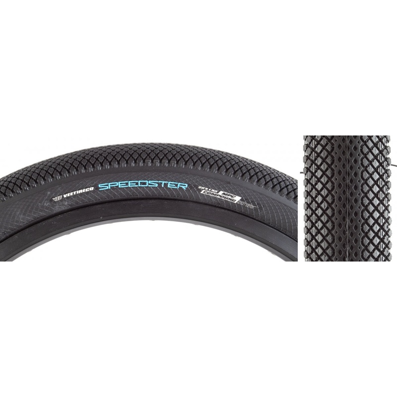 Vee Tire Co. Speedster BMX Tire 20 x 1.95 Clincher Folding Black 90tpi B31608