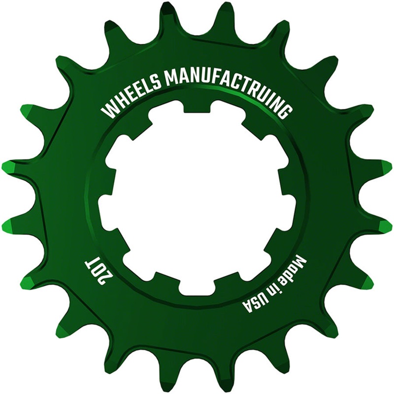 Wheels Manufacturing SOLO-SPEED Cog – 20t, Fits SOLO-SPLINE and SOLO-XD kits, Green