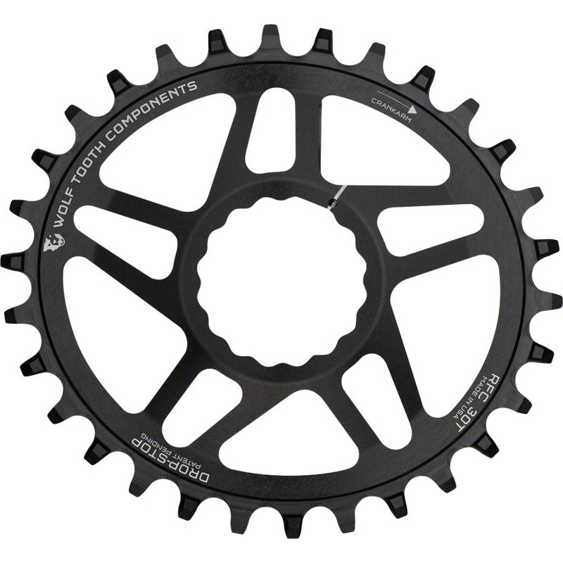Wolf Tooth Elliptical Direct Mount Chainring – 32t RaceFace/Easton CINCH Direct Mount Drop-Stop A For Boost Cranks 3mm Offset BLK