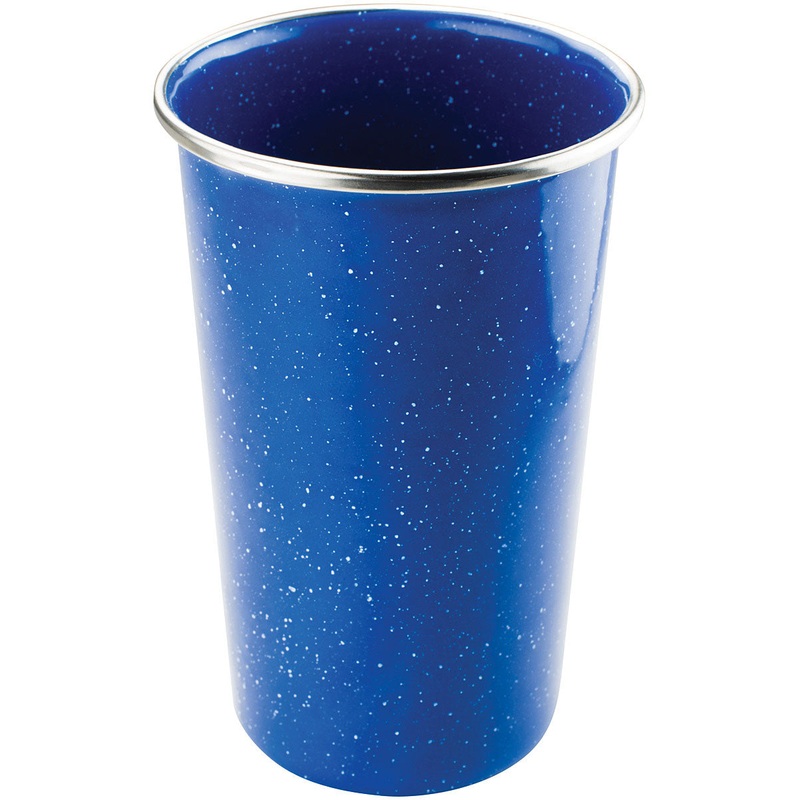 GSI Enamelware Blue Enamel Pint Glass Set – Stylish Tableware for Outdoor Dining