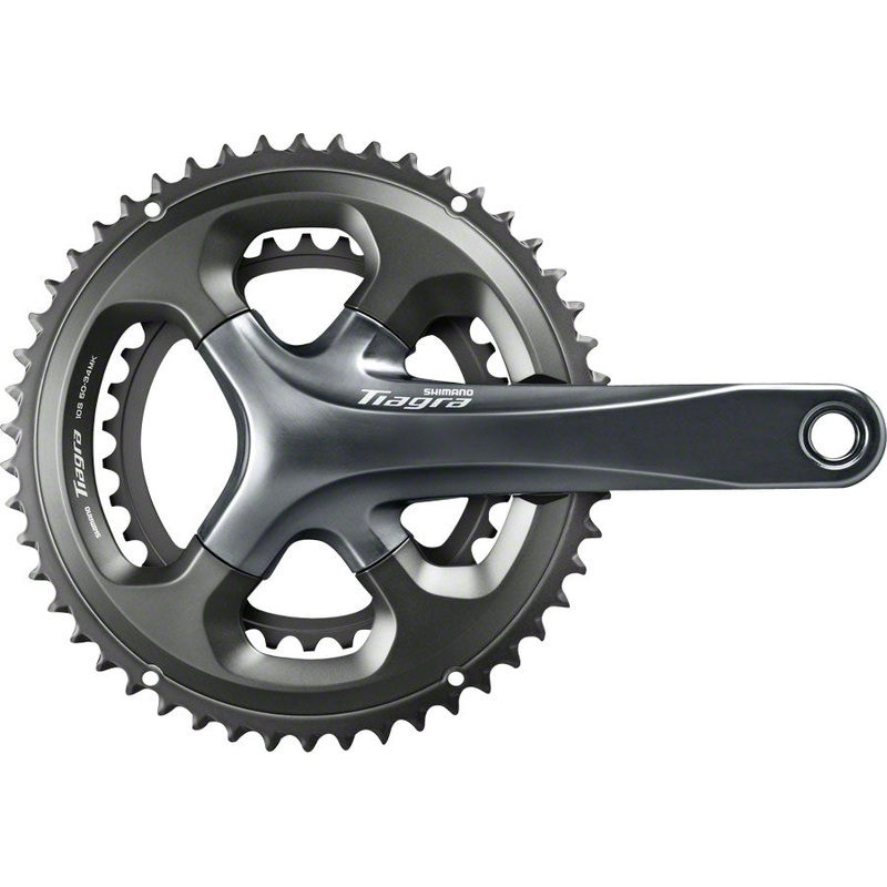 Shimano Tiagra FC-4700 Crankset – 170mm 10-Speed 52/36t 110 Asymmetric BCD Hollowtech II Spindle Interface Gray