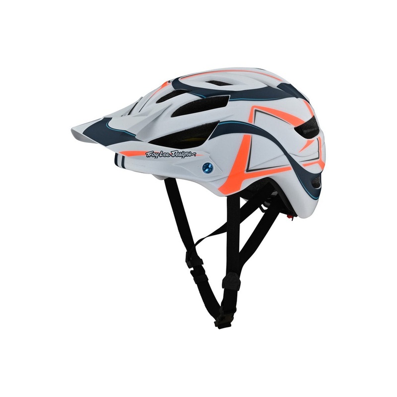 Troy Lee Designs A1 MIPS MTB Helmet – Youth – Welter – White-Marine – 2021 White – Marine One Size