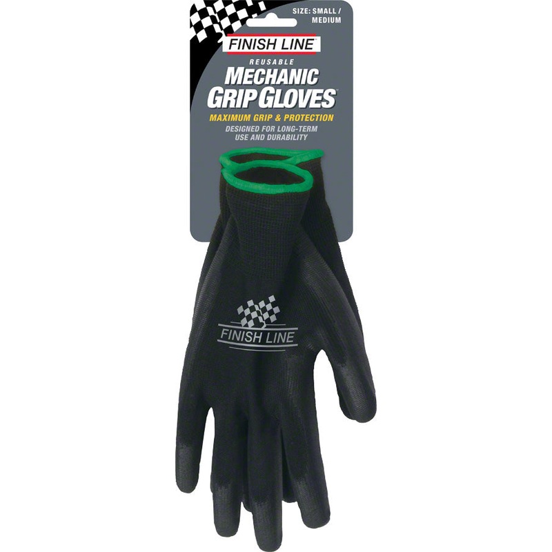 Finish Line Mechanic’s Grip Gloves, SM/MD