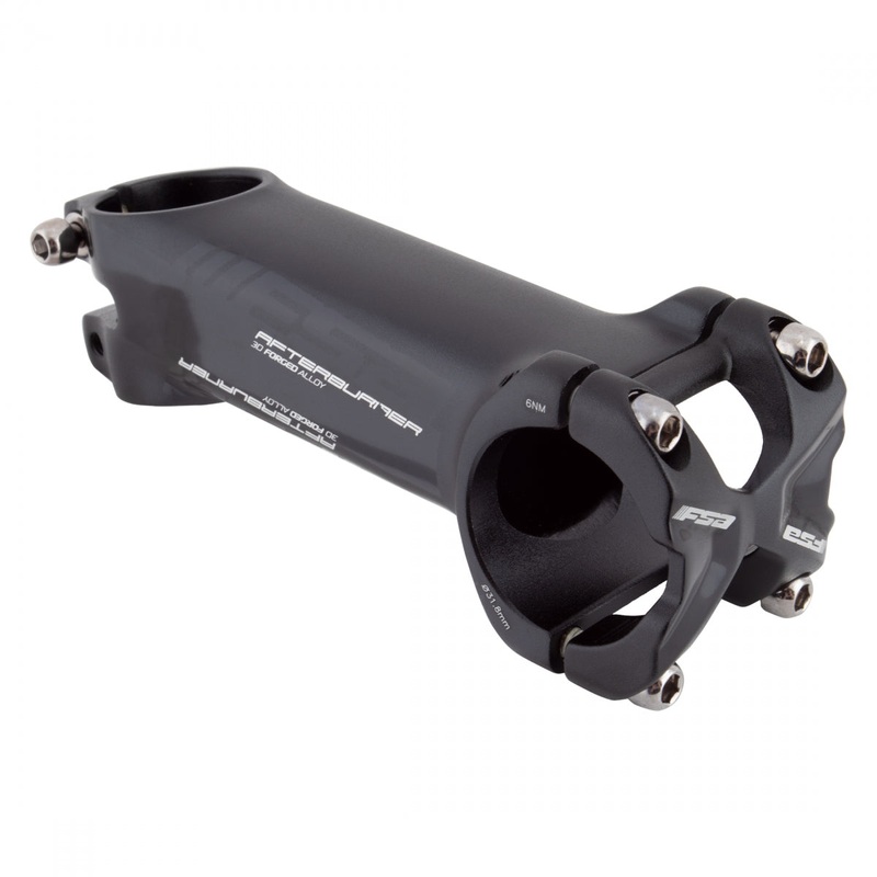 Full Speed Ahead Afterburner Threadless Stem Bar 31.8mm 100mm +/-12 Deg Black