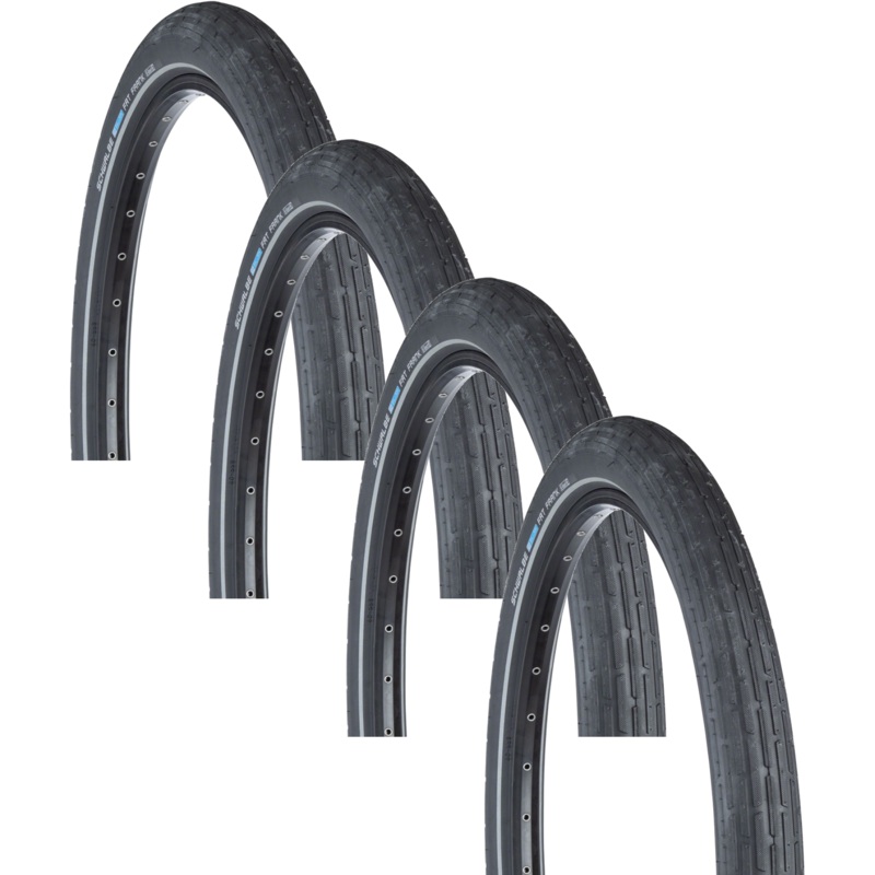 Schwalbe Fat Frank 26″ Clincher Tire 2.35 Hybrid Touring Wire Bead Durable Gravel Bike (4 Pack) 11100181.01