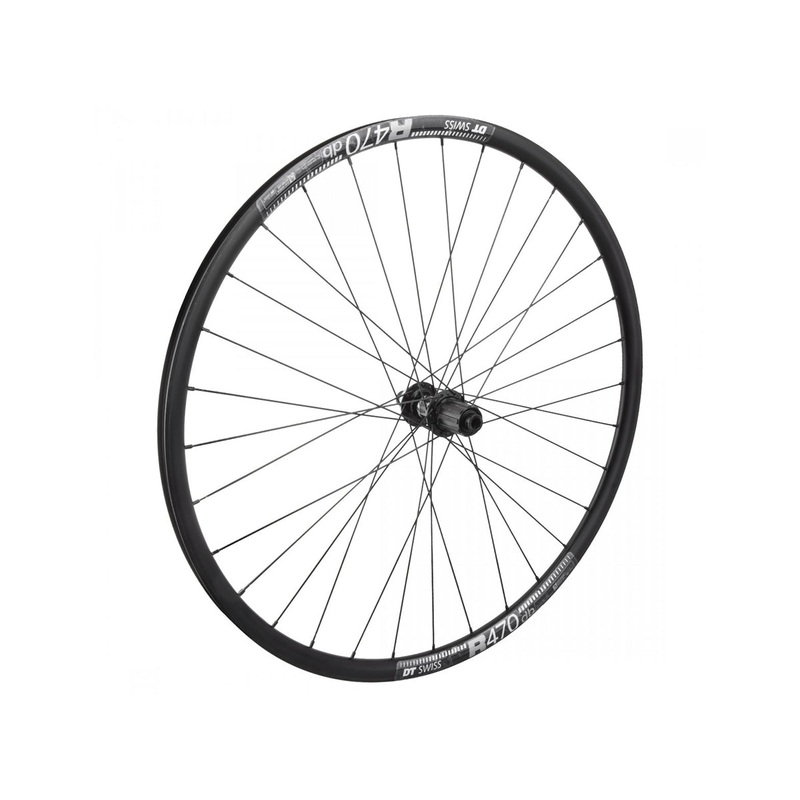 Shimano 105 R7070 on DT Swiss R470 700c Road Wheel – Rear Black 12x142mm – 32h – Centerlock