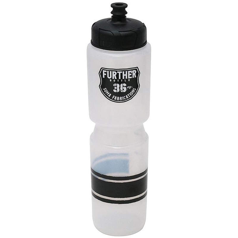 Soma Further Soft Bite Water Bottle 36oz BPA-Free LDPE, Push/Pull & Auto Seal Options, Ideal for Bikepacking, Touring & Randonneuring Further Soft-Bite Push/Pull