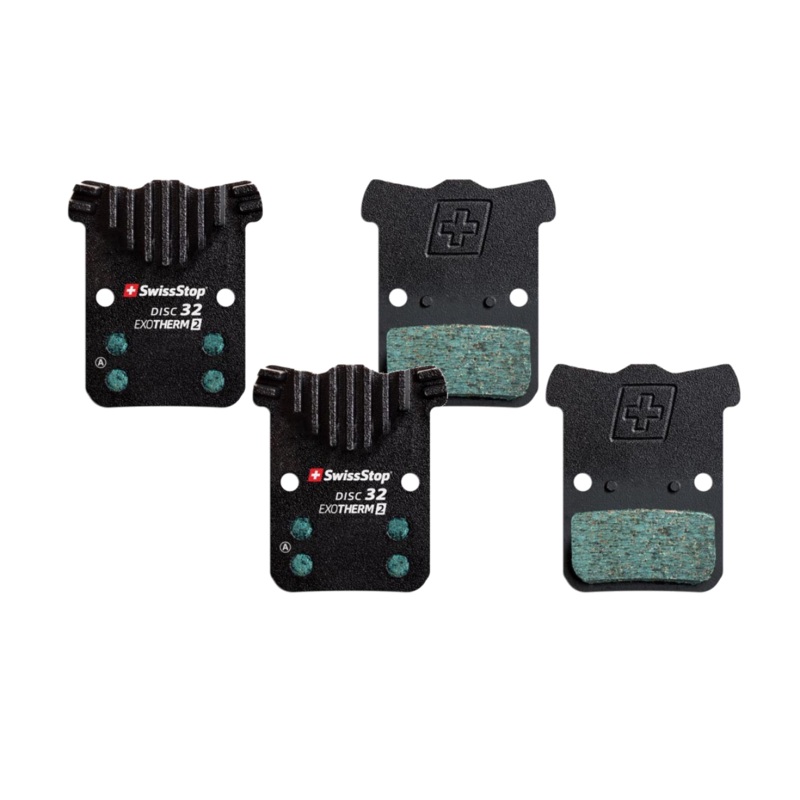 SwissStop Exotherm2 Organic Disc Brake Pads for SRAM Monoblock – Durable, High-Performance, Cooling Fin Design (Pair)