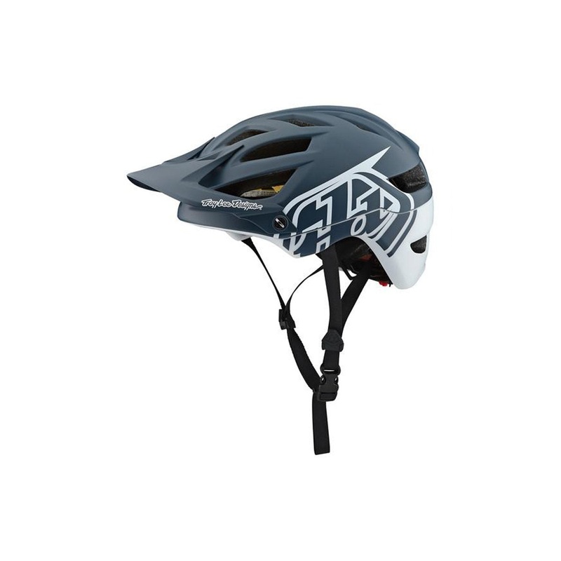 Troy Lee Designs A1 MIPS MTB Helmet – Classic – Gray-White – 2019 Gray – White X-Small