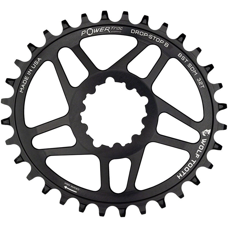 Wolf Tooth Elliptical Direct Mount Chainring – 32t, SRAM Direct Mount, Drop-Stop B, For SRAM 3-Bolt Boost Cranksets, 3mm