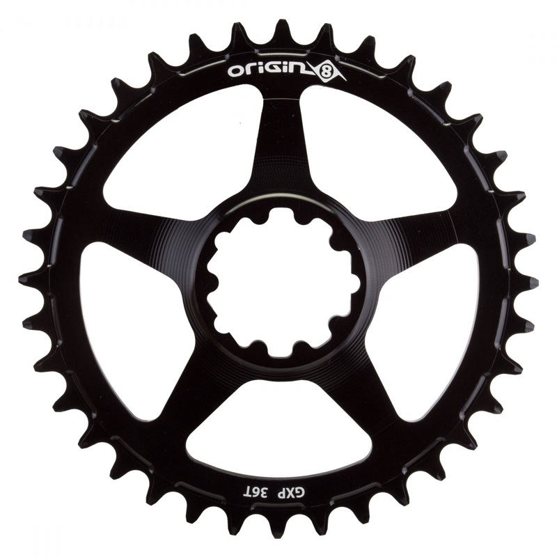 Origin8 Holdfast Direct 1x Chainring GXP 36t 1x Direct Mount Aluminum Black