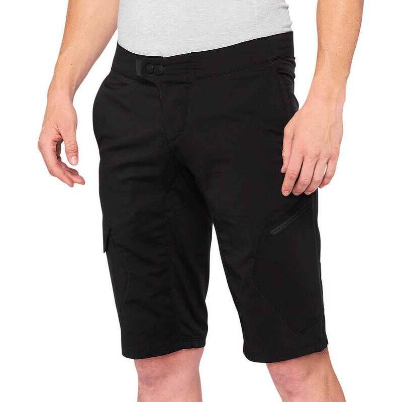 100% Ridecamp Short – Black Black 28″