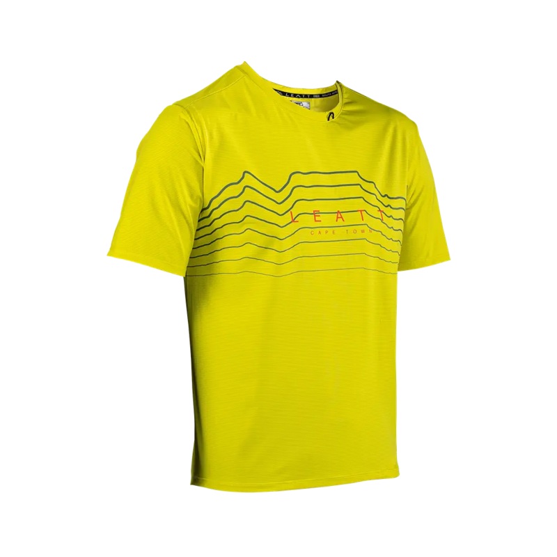 Leatt Trail 1.0 X-Flow Short Sleeve MTB Jersey – Acid – 2024 Acid X-Small
