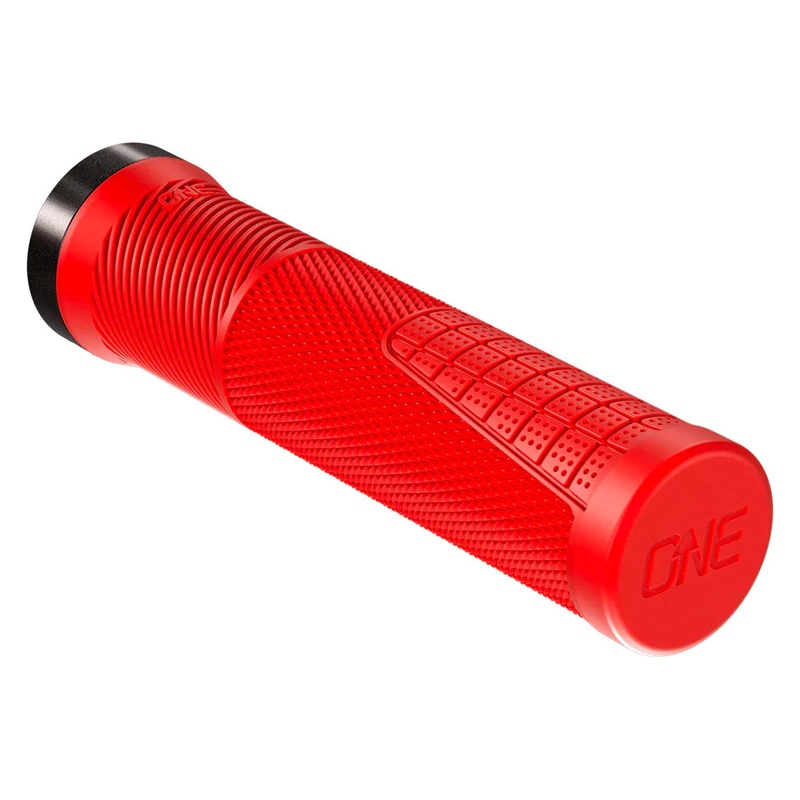 OneUp Thin Lock-On MTB Grips – Red Red