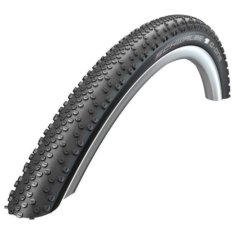 Schwalbe G-One Bite Gravel Tire 27.5×2.10 Folding Tubeless Ready OneStar MicroSkin 67TPI Black