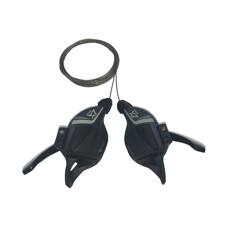 SRAM X7 2×10 Spd Trigger Shifter Set – OEM Packed – Black – Gray Black – Gray Pair