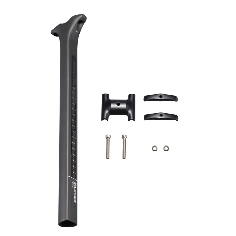 Cervelo SP24 Carbon D-Shaped Seatpost – Includes Head Assembly Black 0mm Offset