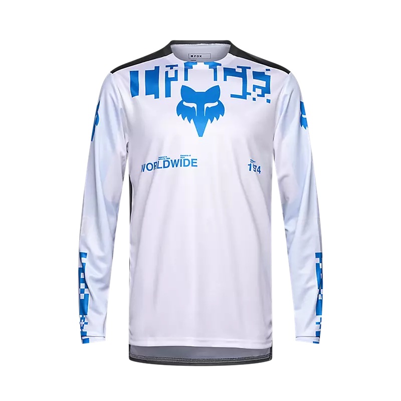 Fox Racing Ranger Long Sleeve MTB Jersey – Digi image – White White Small