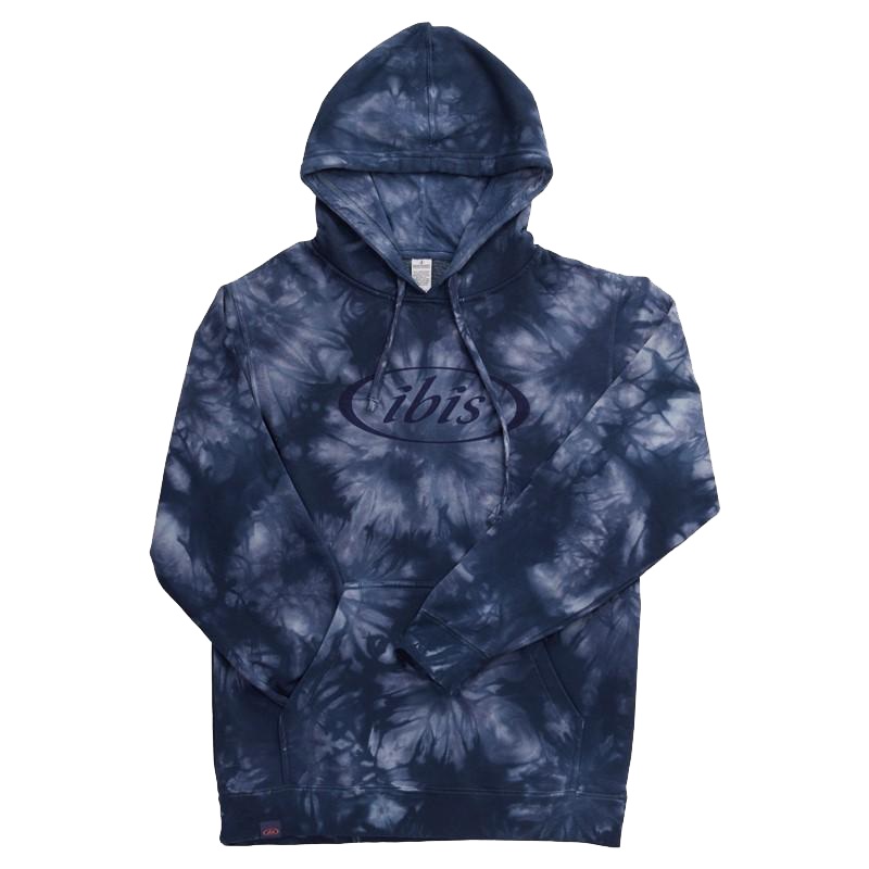 Ibis Logo Pullover Hoodie – Tie Dye Navy Tie Dye Navy Medium