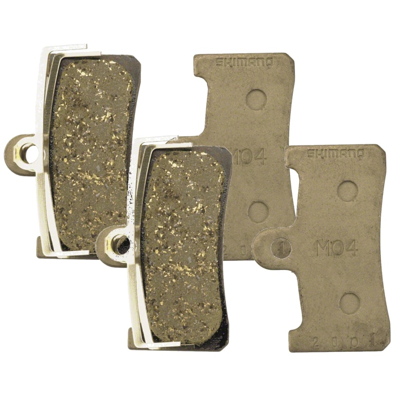 Shimano M04-RX Resin Disc Brake Pads & Spring Set for XT M755 Calipers Quiet, Durable, All-Condition Braking