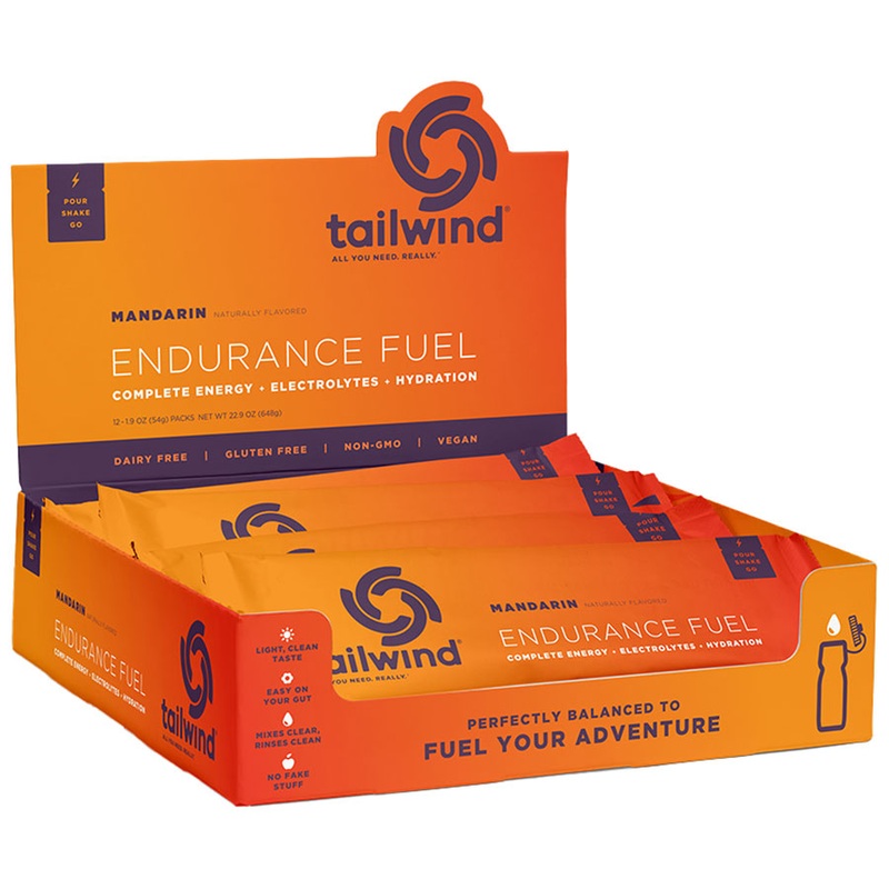Tailwind Endurance Fuel Mandarin – Box of 12 Single Servings