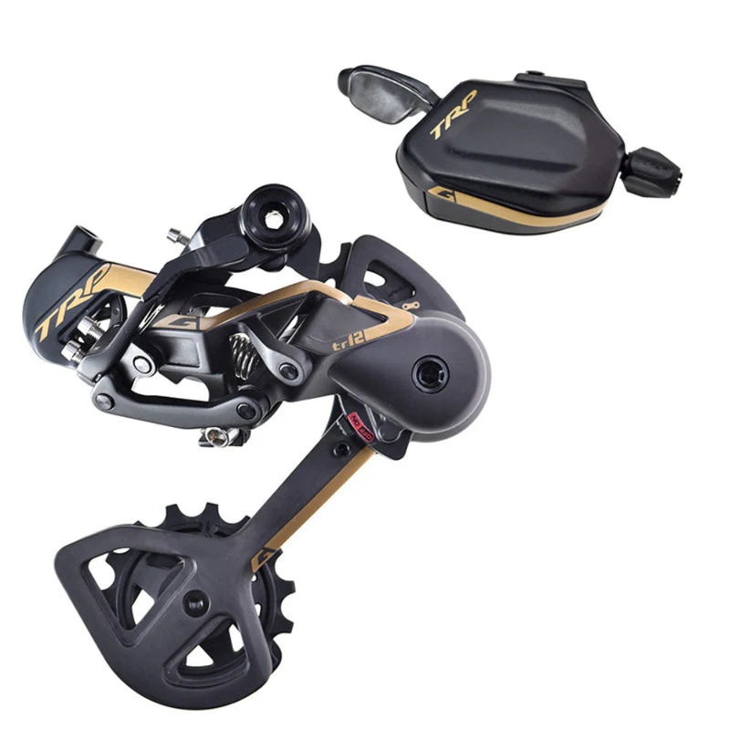 TRP TR12 Derailleur & Shifter Set Gold