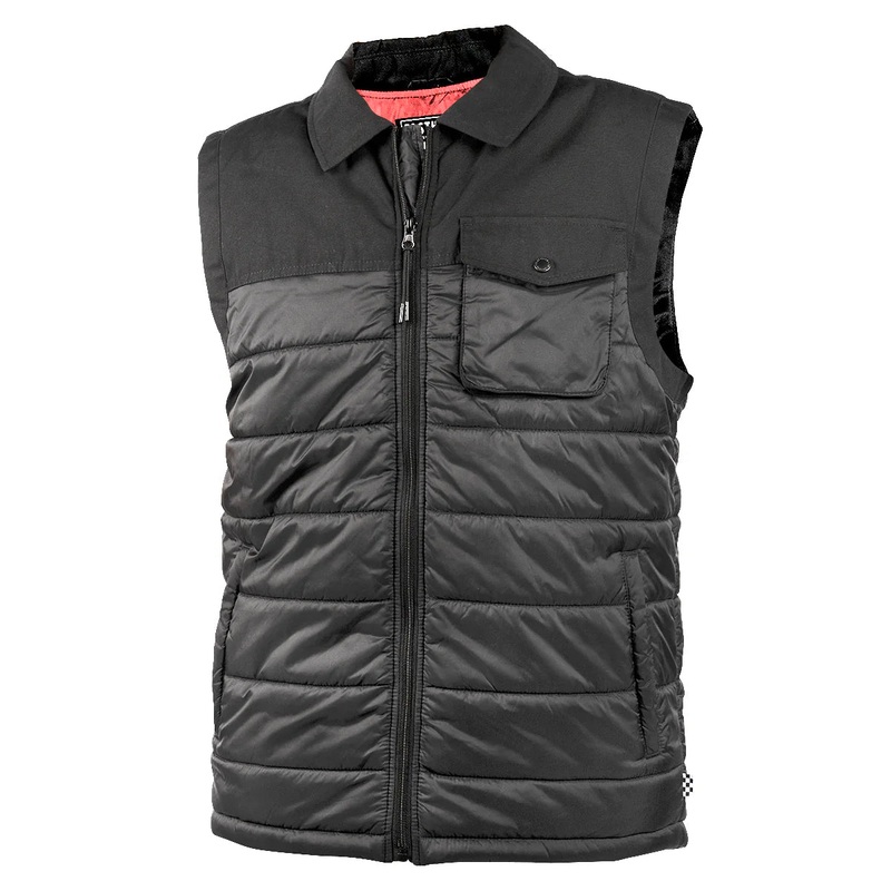 Fasthouse Prospector Puffer Vest – Black Black Medium