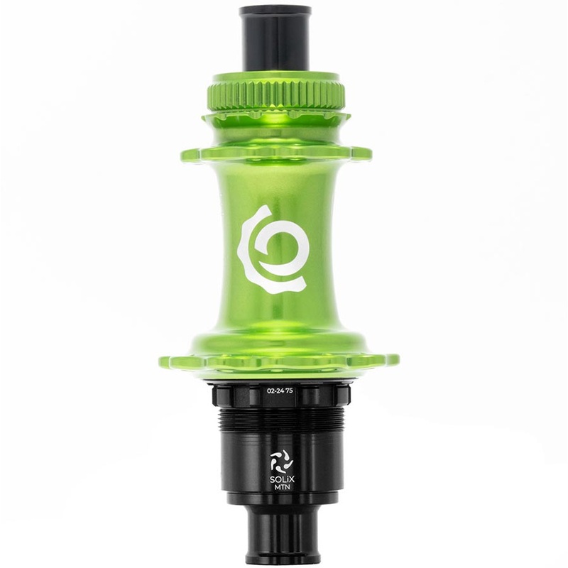 Industry Nine Solix M Classic Rear MS Disc Hub Rear 24H 12mm TA 148mm Shimano Micro Spline Lime